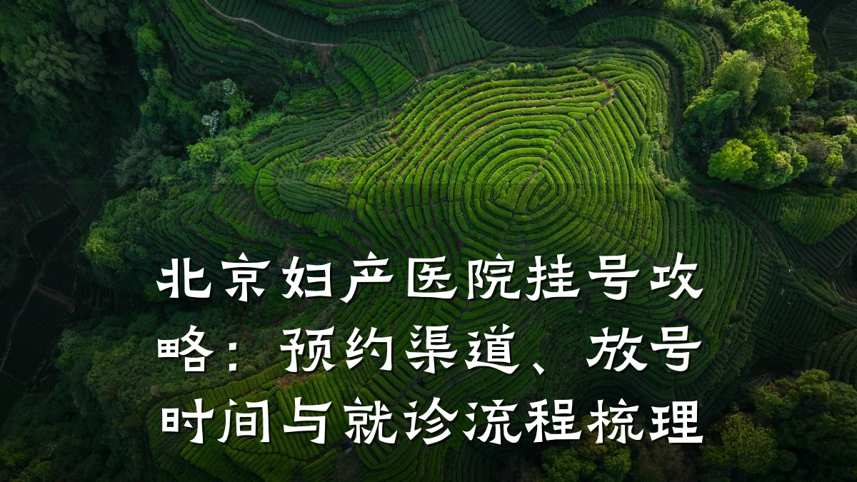 北京妇产医院挂号攻略:预约渠道、放号时间与就诊流程梳理