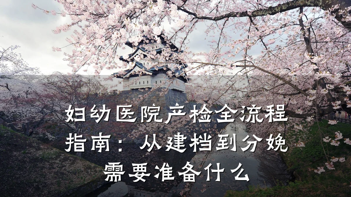 妇幼医院产检全流程指南:从建档到分娩需要准备什么