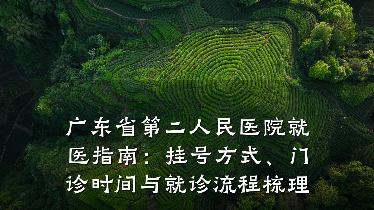 广东省第二人民医院就医指南:挂号方式、门诊时间与就诊流程梳理
