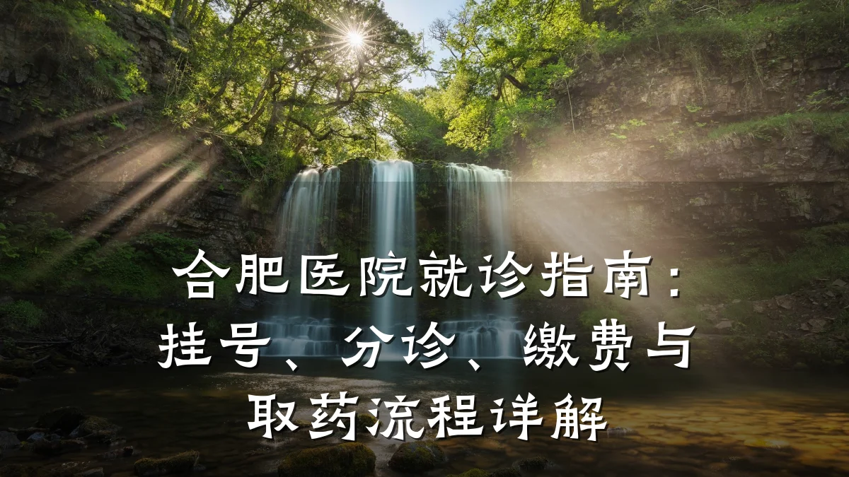 合肥医院就诊指南:挂号、分诊、缴费与取药流程详解