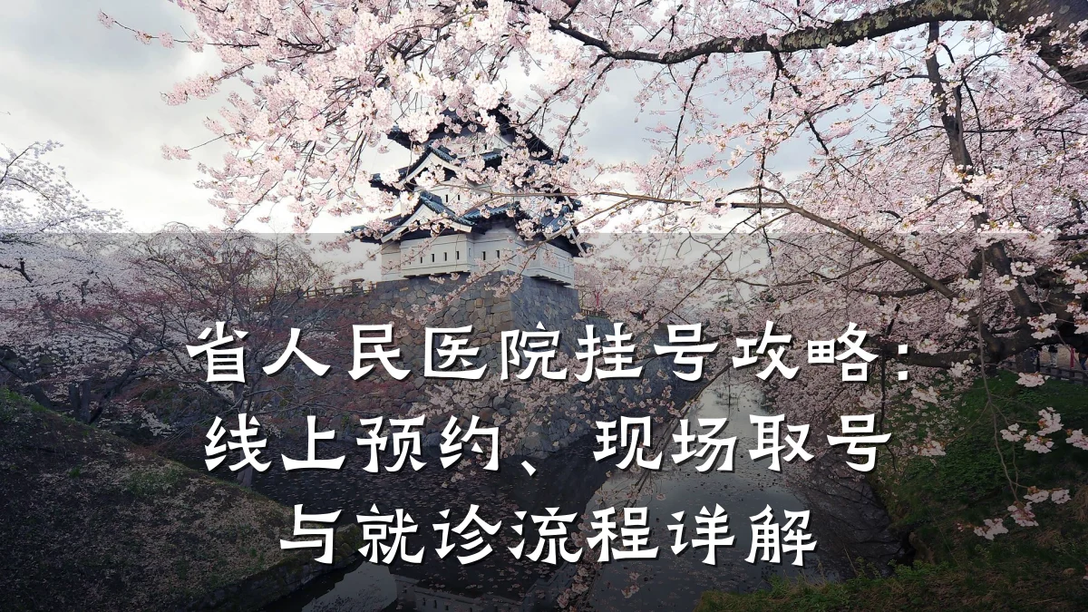 省人民医院挂号攻略：线上预约、现场取号与就诊流程详解