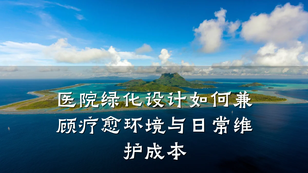 医院绿化设计如何兼顾疗愈环境与日常维护成本