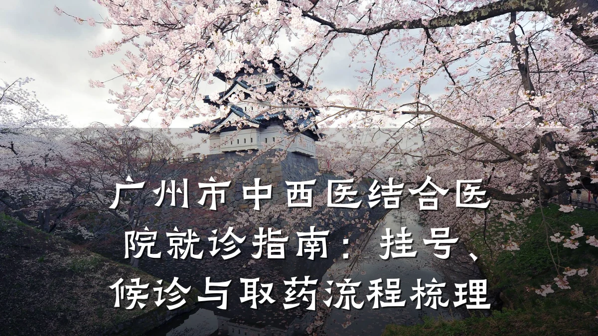 广州市中西医结合医院就诊指南:挂号、候诊与取药流程梳理