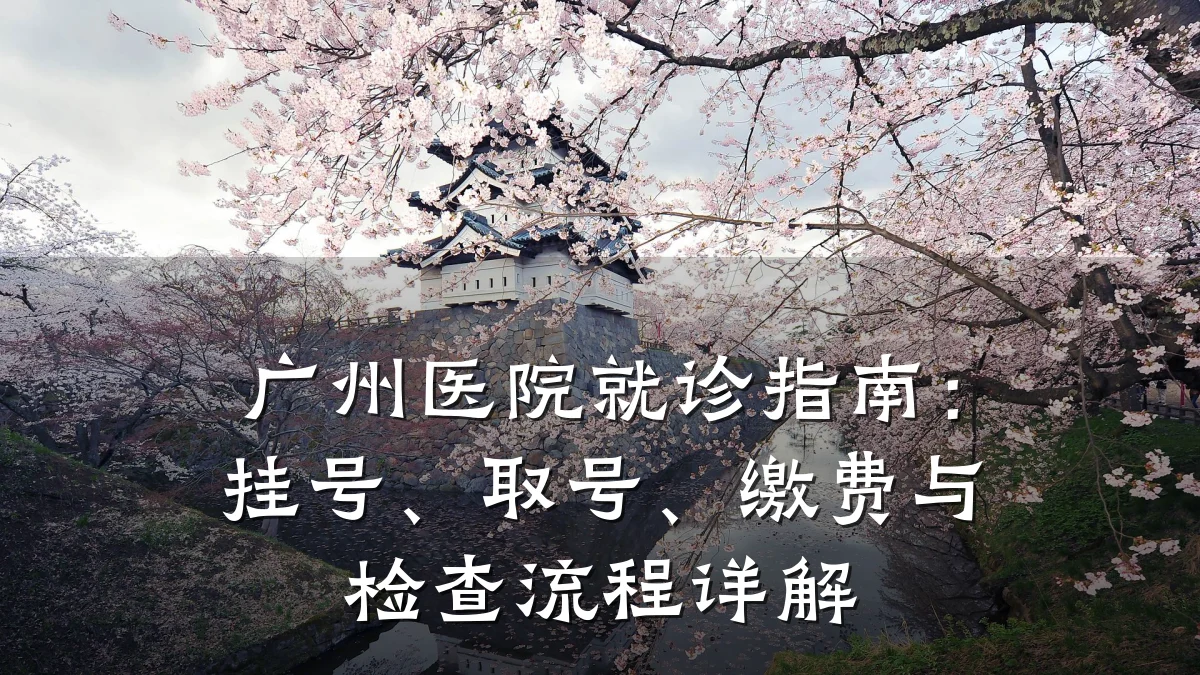 广州医院就诊指南:挂号、取号、缴费与检查流程详解