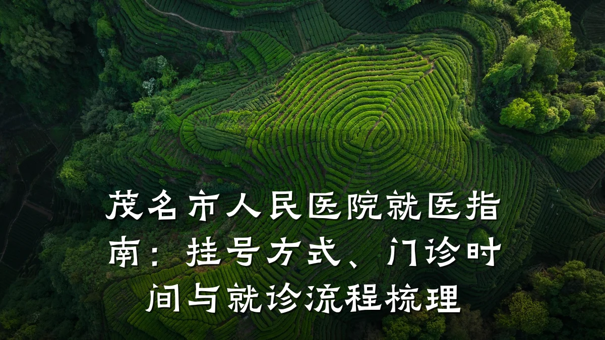 茂名市人民医院就医指南：挂号方式、门诊时间与就诊流程梳理