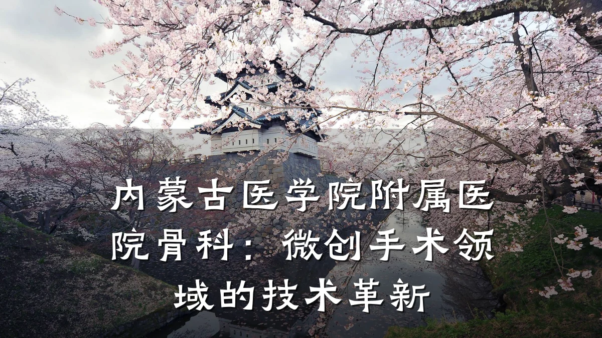 内蒙古医学院附属医院骨科：微创手术领域的技术革新