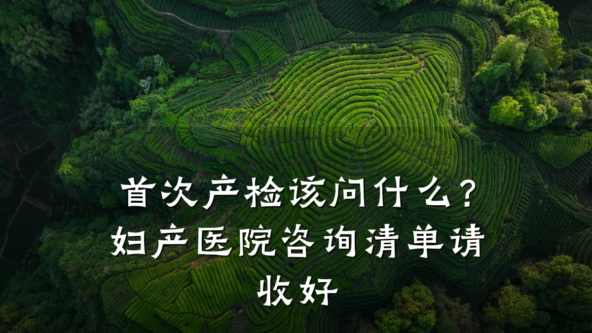 首次产检该问什么?妇产医院咨询清单请收好