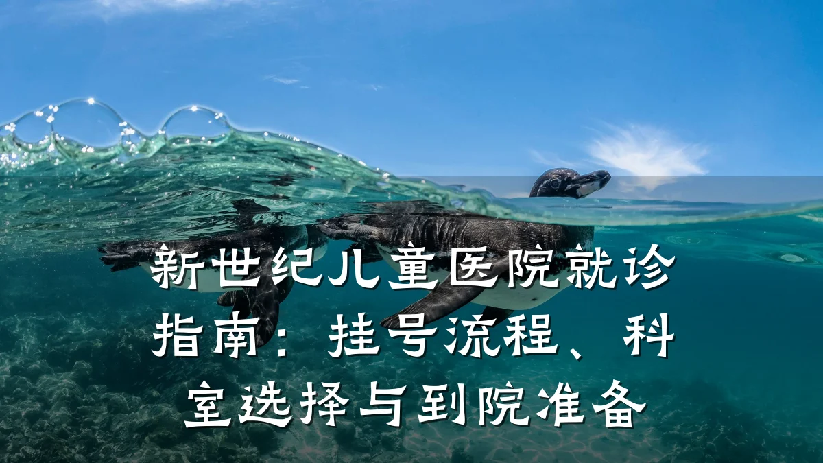 新世纪儿童医院就诊指南:挂号流程、科室选择与到院准备