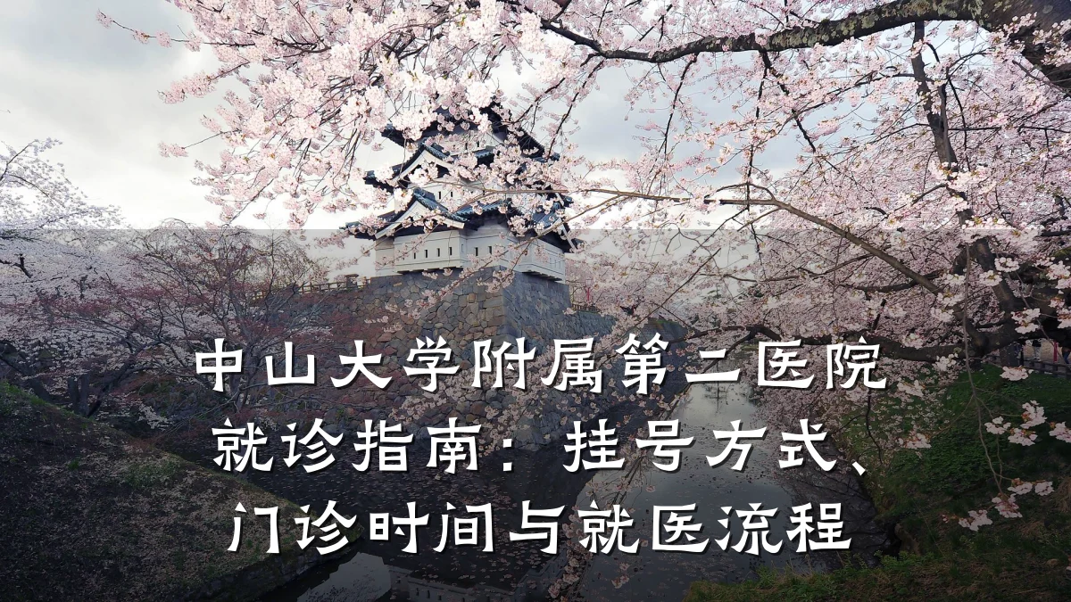中山大学附属第二医院就诊指南:挂号方式、门诊时间与就医流程