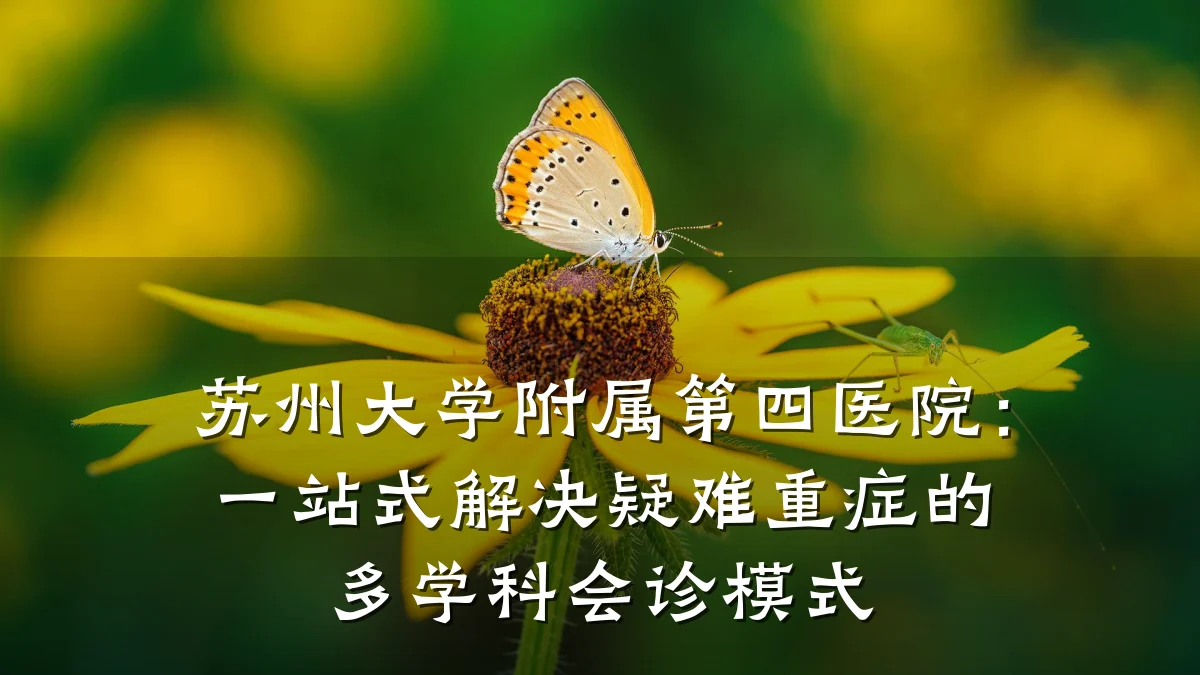 苏州大学附属第四医院：一站式解决疑难重症的多学科会诊模式