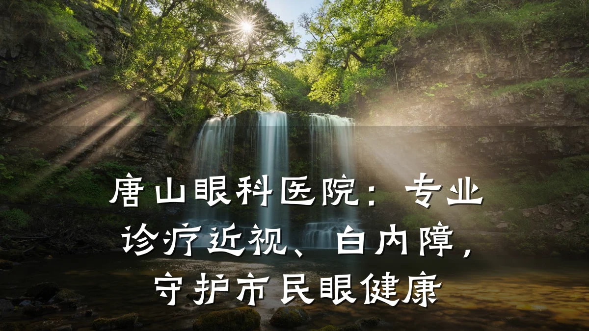 唐山眼科医院:专业诊疗近视、白内障,守护市民眼健康