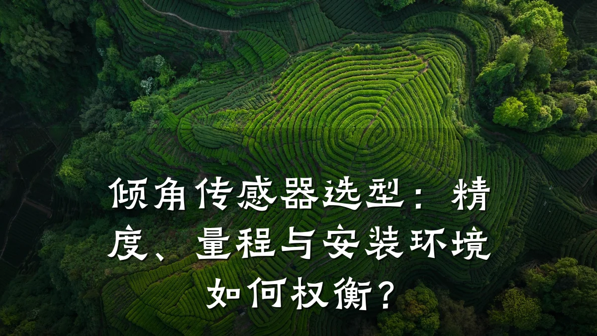 倾角传感器选型:精度、量程与安装环境如何权衡?