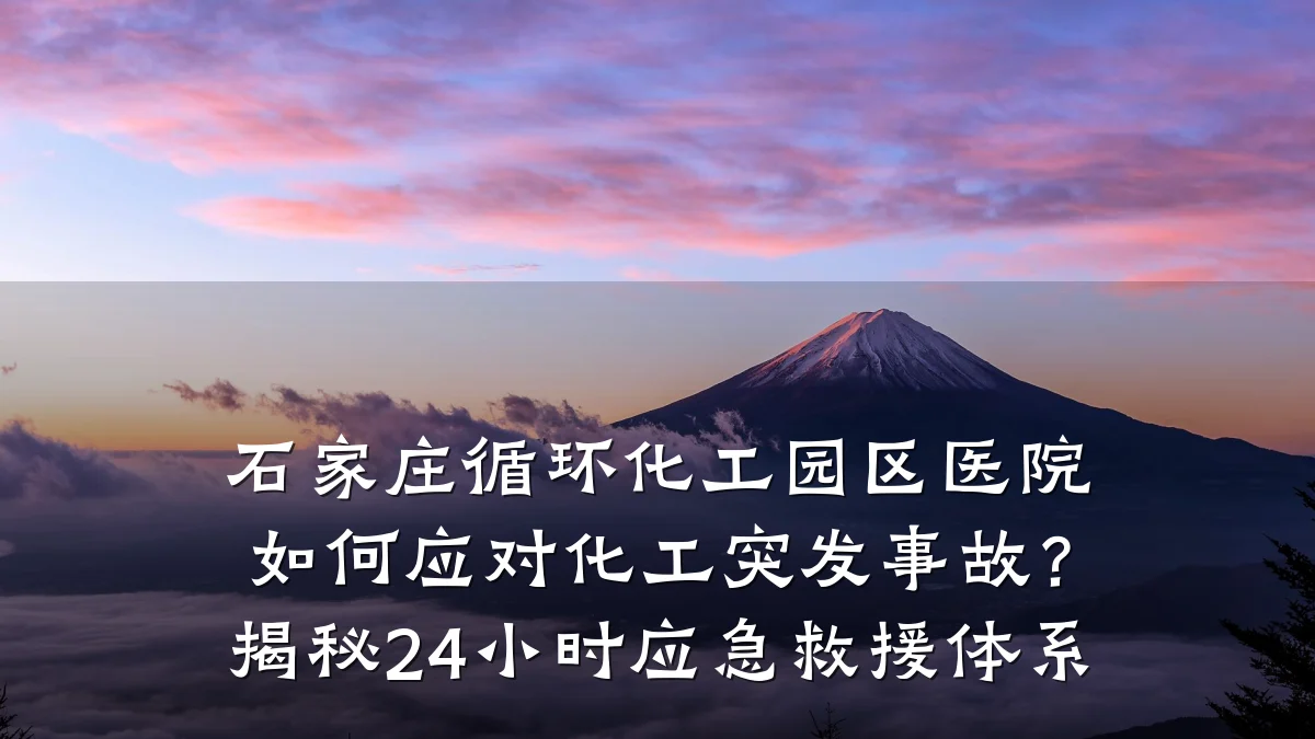 石家庄循环化工园区医院如何应对化工突发事故?揭秘24小时应急救援体系