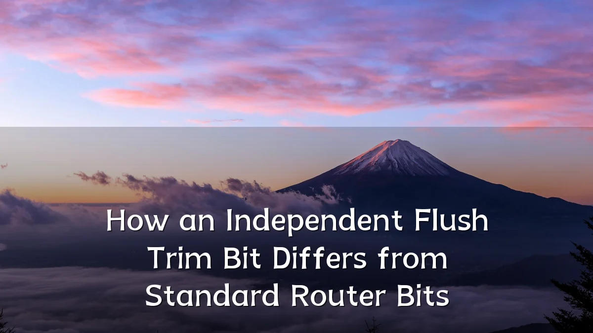 How an Independent Flush Trim Bit Differs from Standard Router Bits