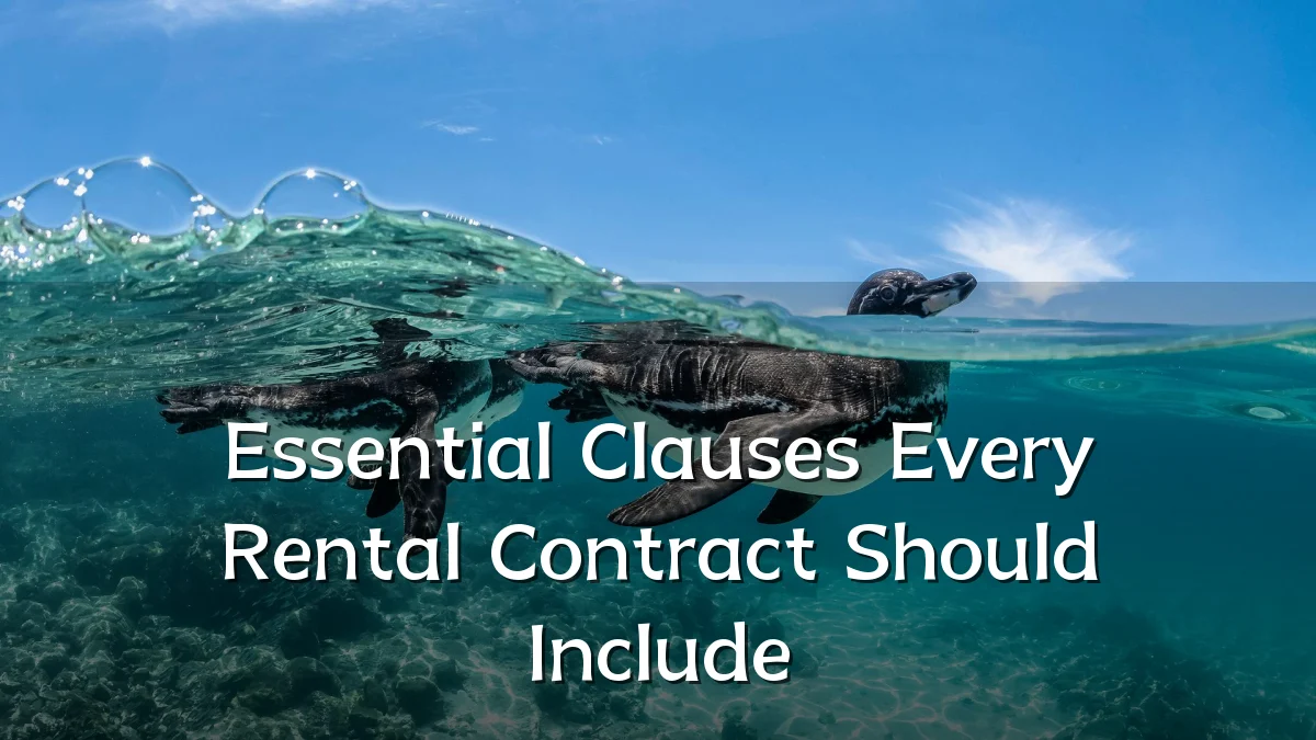 Essential Clauses Every Rental Contract Should Include