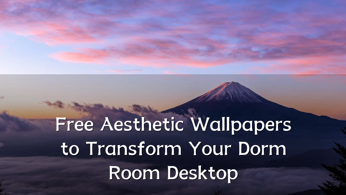 Free Aesthetic Wallpapers to Transform Your Dorm Room Desktop