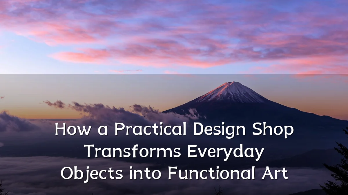 How a Practical Design Shop Transforms Everyday Objects into Functional Art