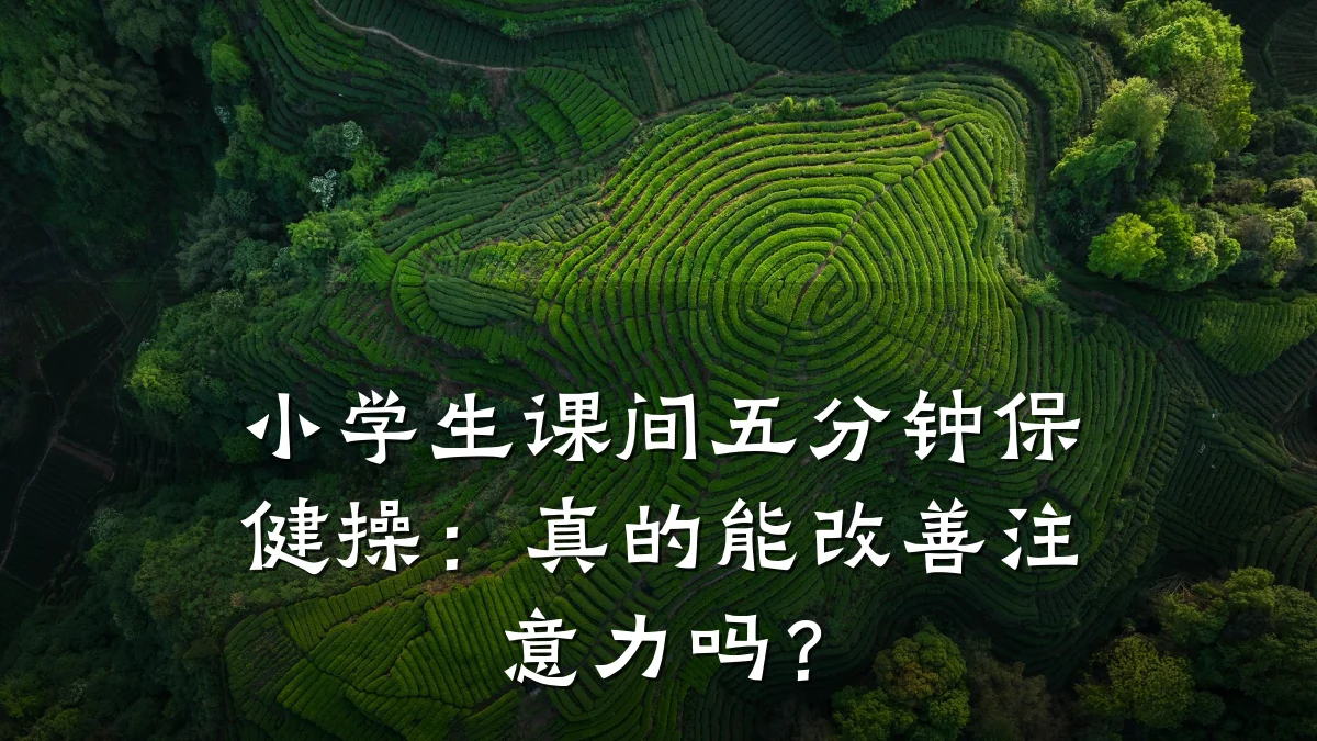 小学生课间五分钟保健操：真的能改善注意力吗？