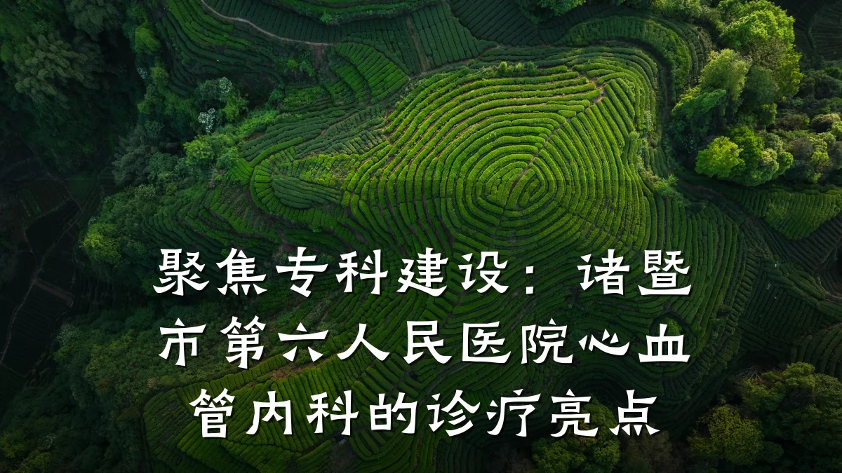 聚焦专科建设：诸暨市第六人民医院心血管内科的诊疗亮点